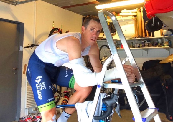Mat Hayman Zwift injured